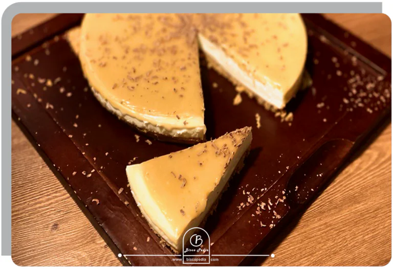 طرز تهیه چیزکیک با سس تافی