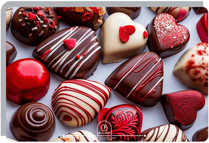 شکلات قلبی ولنتاین