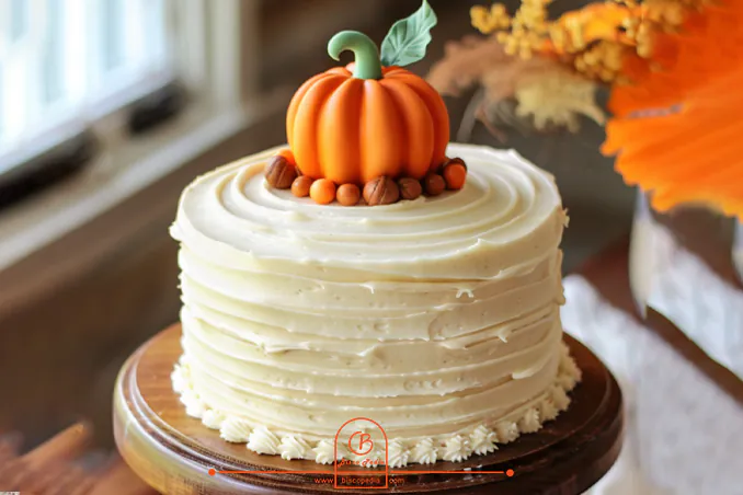 طرز تهیه کیک تولد پاییزی با کدو حلوایی