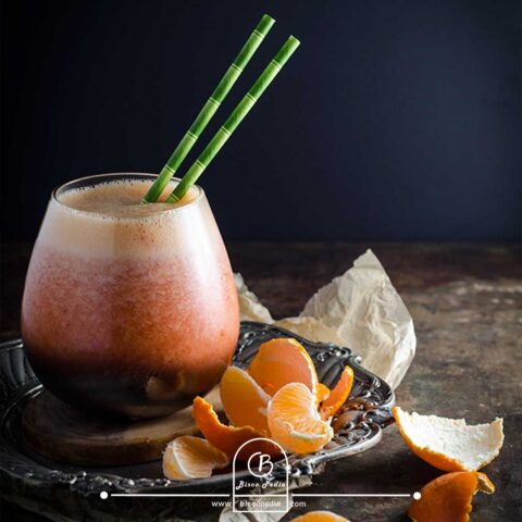 اسموتی نارنگی و توتفرنگی؛ اسموتی محبوب پاییزی🍁