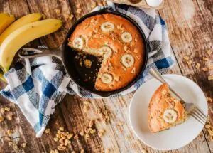 طرز تهیه کیک موزی بدون فر 